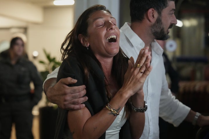Passengers who experienced an emergency landing in Saudi Arabia, during a flight on FlyDubai plane, arrive at Ben Gurion International Airport, near Tel Aviv, Israel, on Sept. 30, 2026.