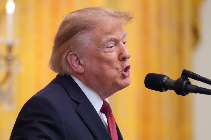 President Donald Trump speaks during a Hispanic Heritage Month event in the East Room of the White House, Wednesday, Sept. 30, 2026, in Washington, D.C.