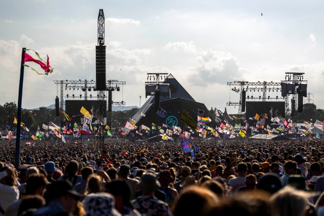 Glastobury’s iconic Pyramid Stage in 2023