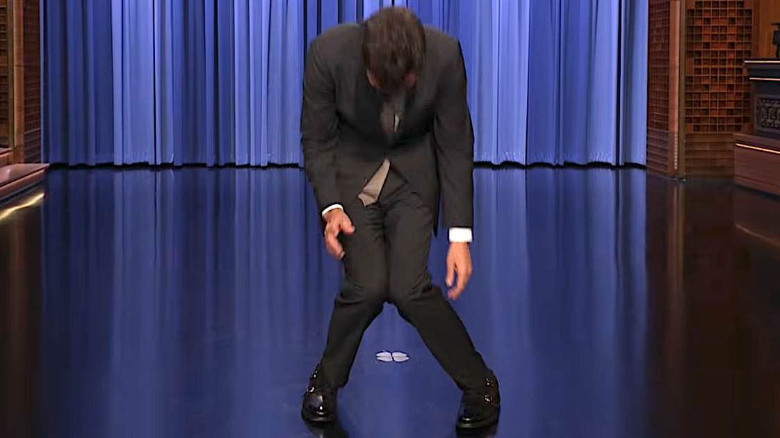 Jimmy Fallon Cracks Himself Up Imitating The Way Trump Stood Recently