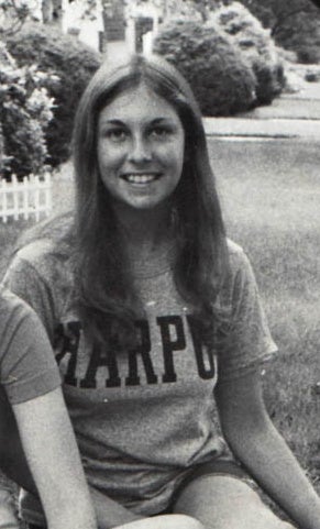The author in 1973, months before she was assaulted.