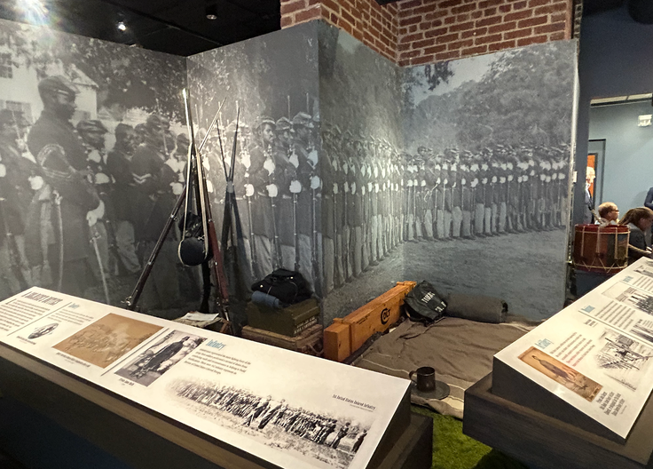 A look inside the newly renovated African American Civil War Museum.