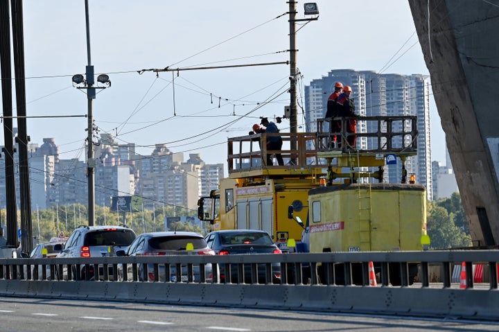 Russia's Latest Strikes Kill Six, Severely Damage Kyiv's Northern Bridge