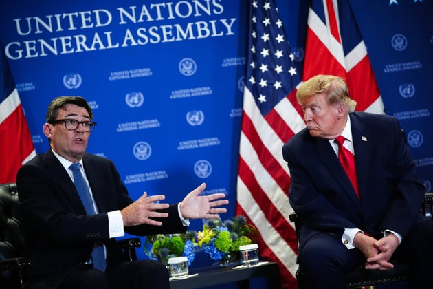 Donald Trump met Andy Burnham for the first time at last month’s United Nations General Assembly in New York.