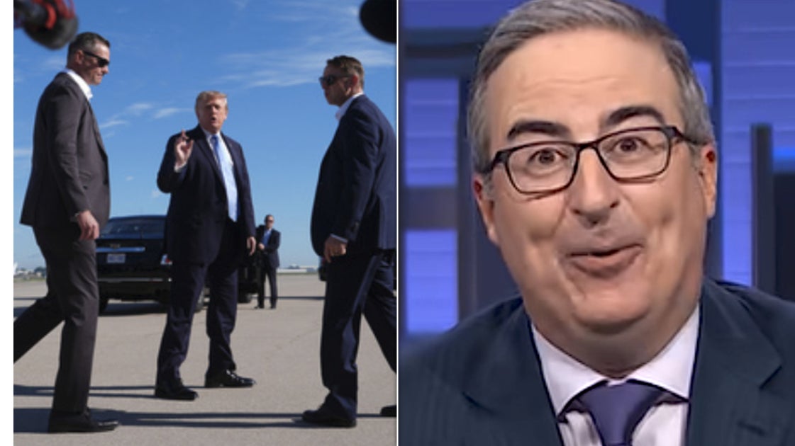 John Oliver Has Cheeky Request For Trump’s Secret Service