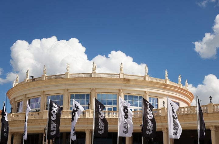 Another view of the clubhouse ahead of the tournament in October 2023.