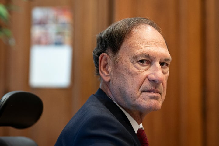 Supreme Court Justice Samuel Alito Jr., poses prior to an interview in Washington, D.C., on Sept. 30, 2026. Alito said he plans to remain on the Supreme Court even if Democrats capture the Senate in next month's midterms, dismissing speculation that he might quickly retire to ensure Donald Trump can get a successor confirmed.