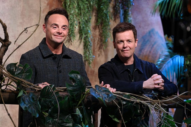 Ant and Dec on the set of I'm A Celebrity earlier this year