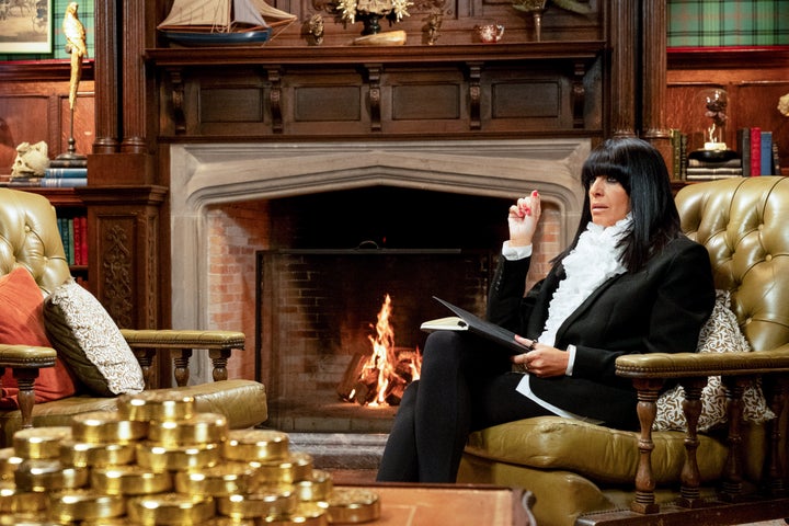 Claudia Winkleman in the Celebrity Traitors castle