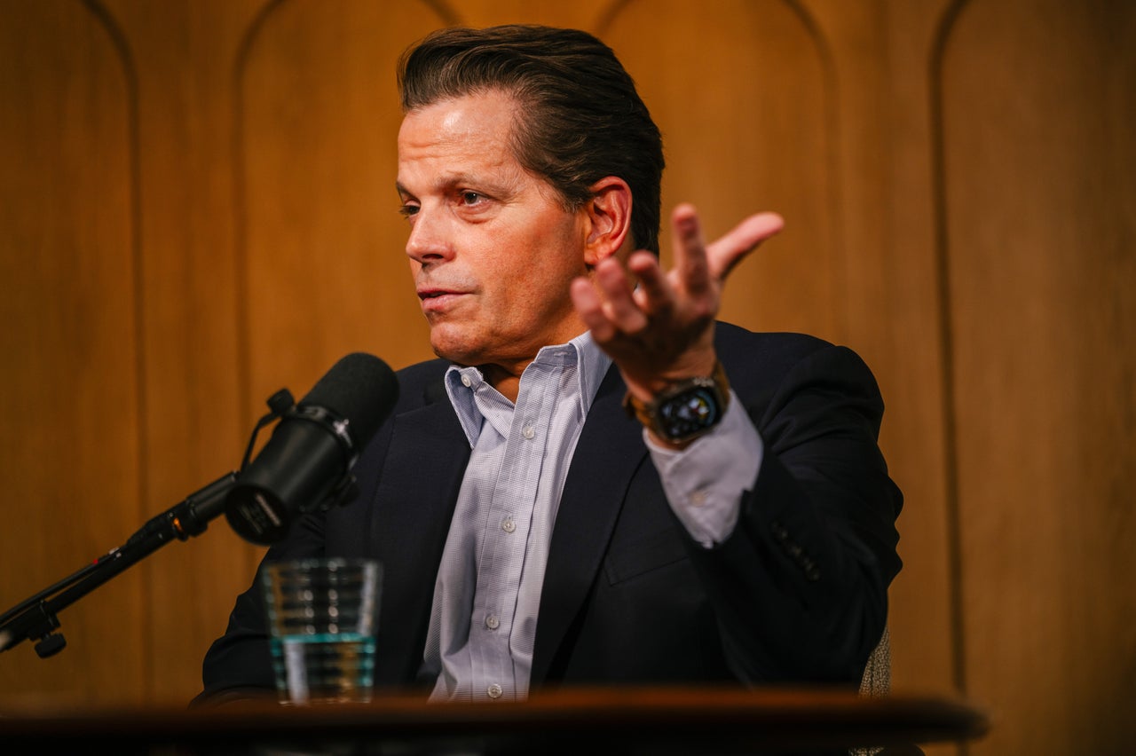 Anthony Scaramucci during an interview for "The Mishal Husain Show" podcast in London on April 29.