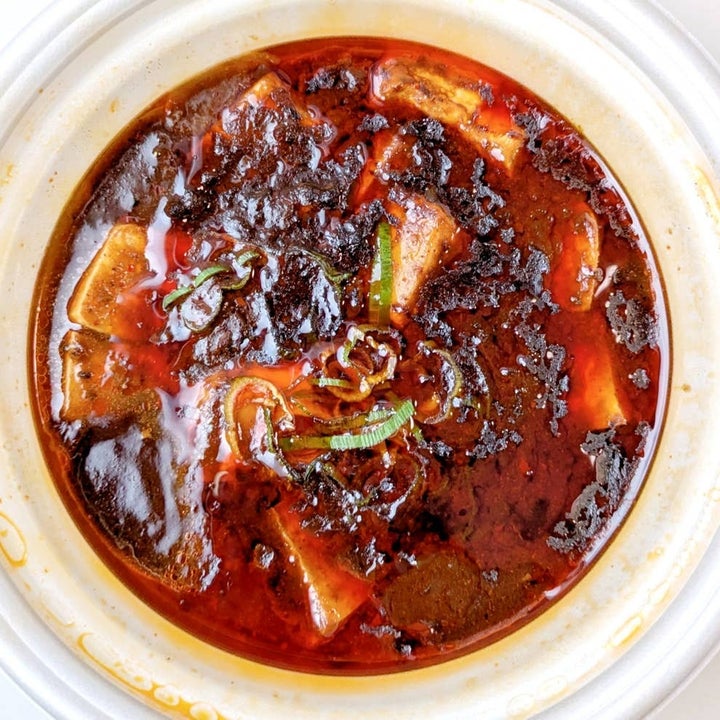 松屋「黒麻婆豆腐定食」