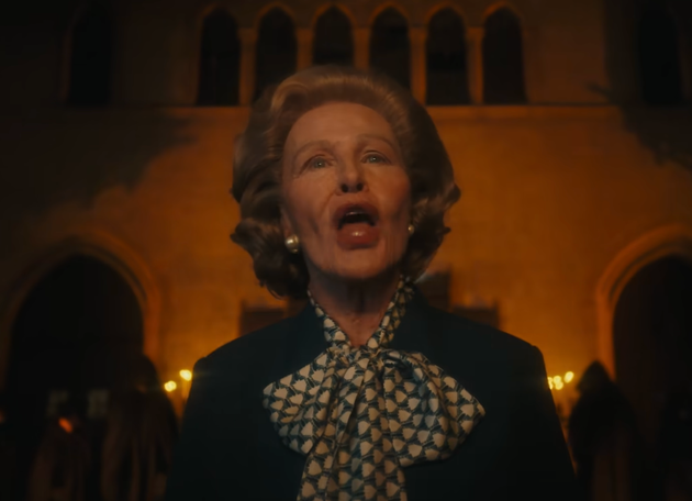 Jessica Lange as Margaret Thatcher in the latest season of American Horror Story