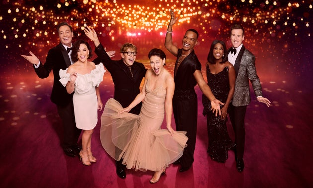 Josh Widdicombe strikes a pose with his Strictly Come Dancing co-stars