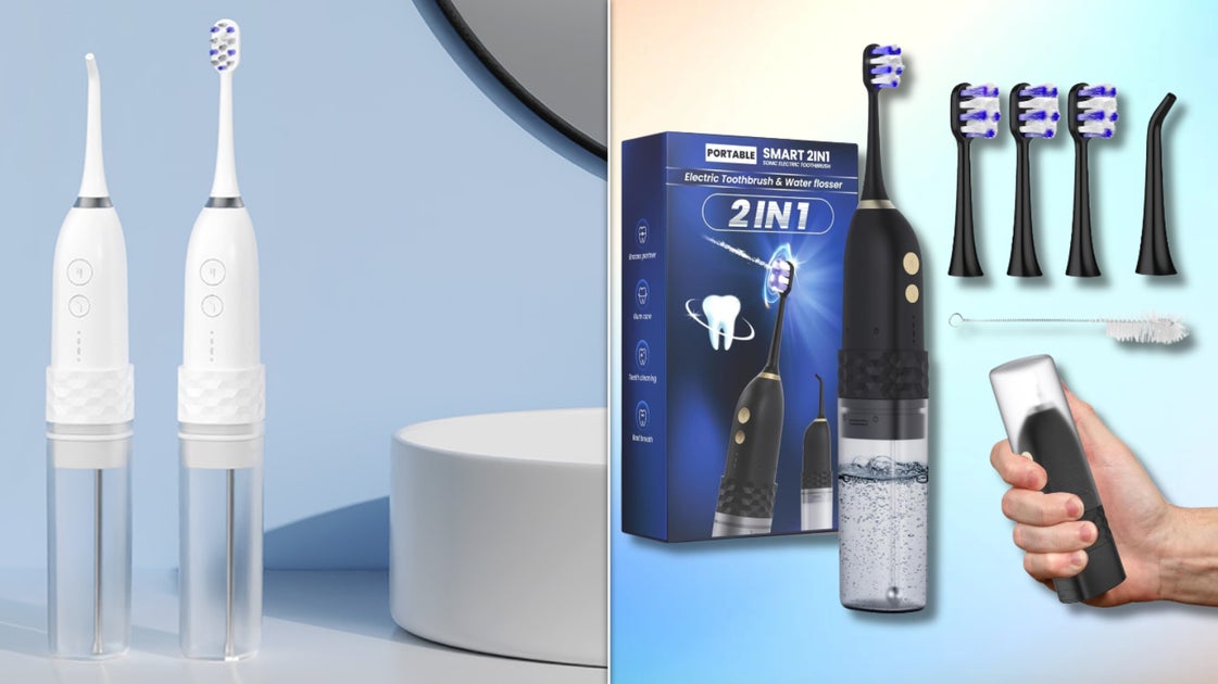 'I Feel Like I Just Left The Dentist': This 2-In-1 Water Flosser Toothbrush Is Over 40% Off For A Limited Time