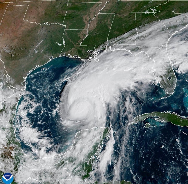Isaias, pictured on Thursday, will be the first hurricane to hit the eastern U.S. since Milton tore up the Gulf Coast of Florida in 2024.