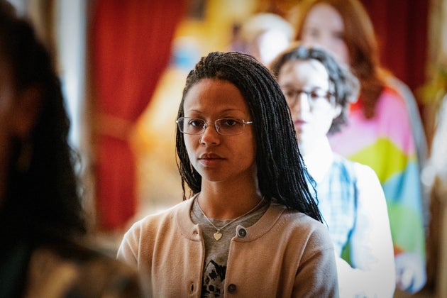 Myha'la in the Celebrity Traitors cast before she was banished