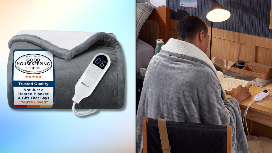 Diese Heizdecke wärmt Sie in nur 5 Minuten von „kalt“ zu „kuschelig warm“ ...