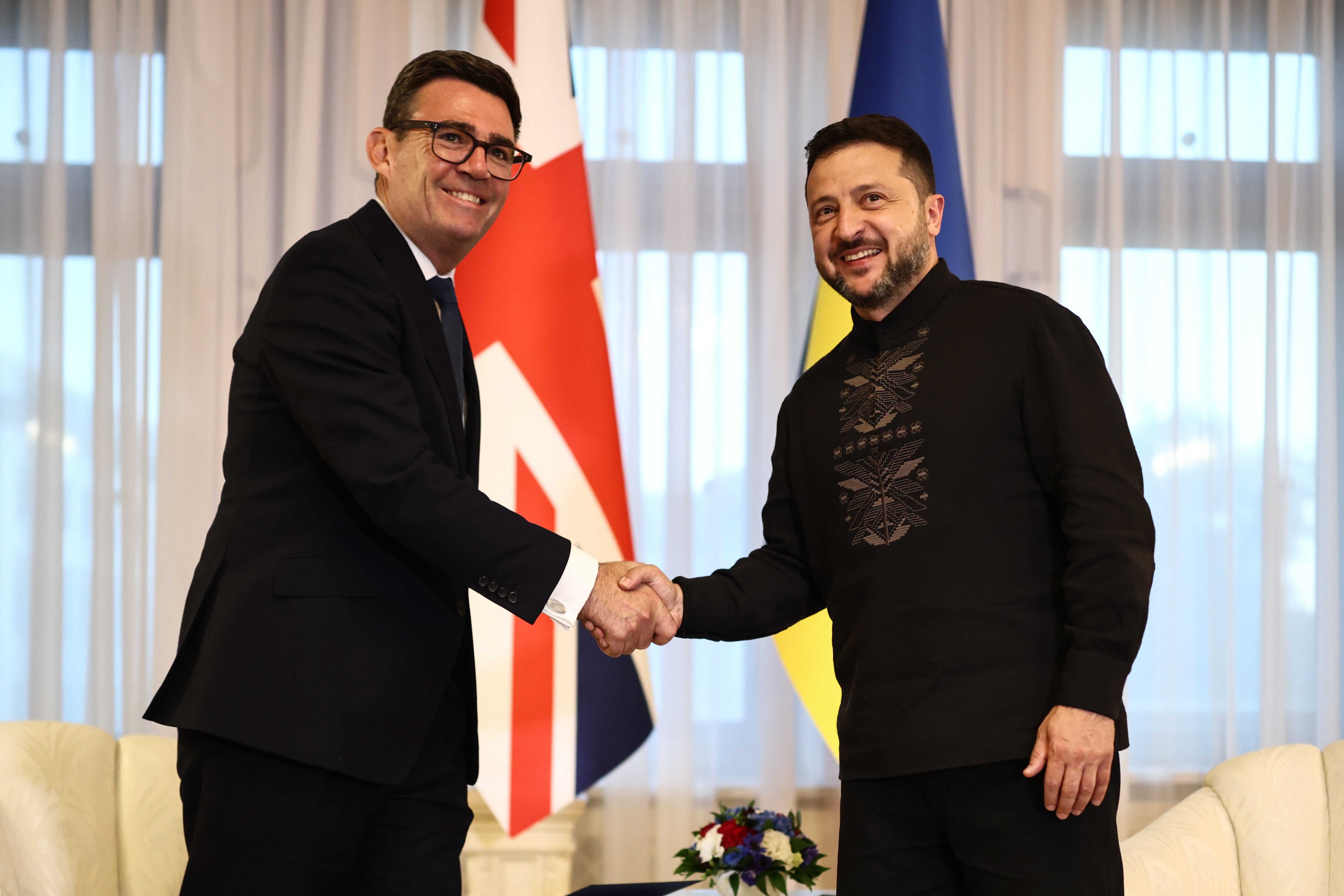 Andy Burnham To 'Double Down' On Support For Ukraine As Zelenskyy Visits UK