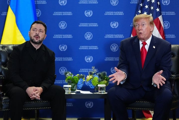 President Donald Trump meets with Ukrainian President Volodymyr Zelenskyy during the United Nations General Assembly September 22, 2026, at UN Headquarters.
