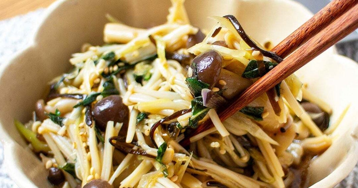 【えのき、安売りで買ったらコレ作って！】レンジで簡単なのに絶品。えのきの和え物レシピ3選