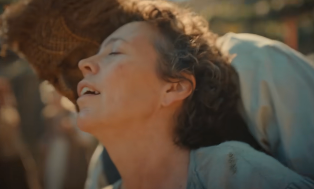 Alexander Skarsgård and Olivia Colman in Wicker