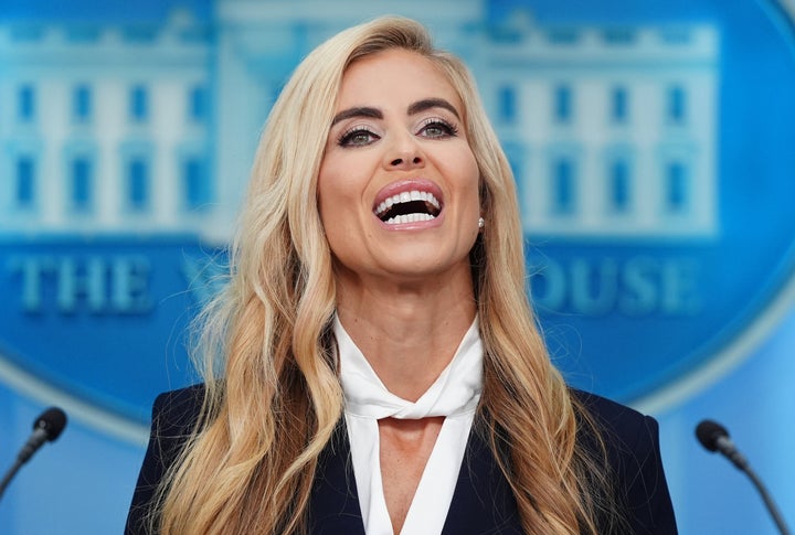 Zacharia, seen here Tuesday during her shaky debut press briefing at the White House.