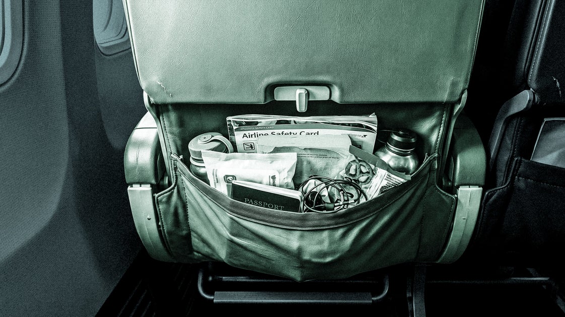 Travel experts cite hygiene and safety risks in airplane seatback pockets