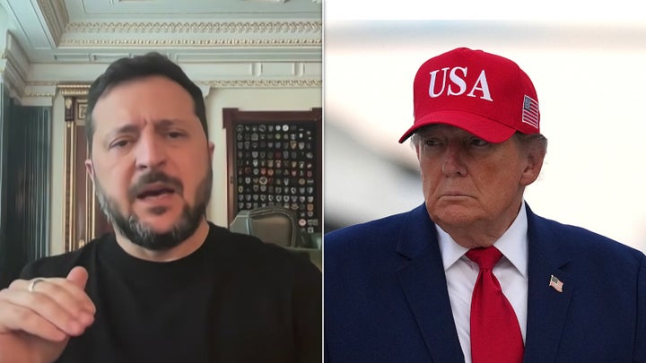 Ukrainian President Volodymyr Zelenskyy and President Donald Trump.
