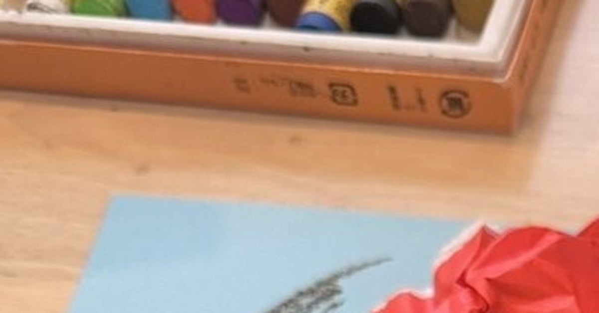 6歳児が手作りした「焼き芋」工作、目の付け所に「特徴とらえてる」「薪も炎もあって」と絶賛の声
