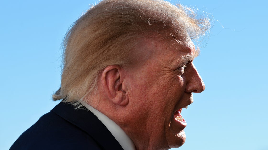 President Donald Trump speaks to members of the media on the South Lawn of the White House before boarding Marine One in Washington, D.C., on Oct. 19, 2026.