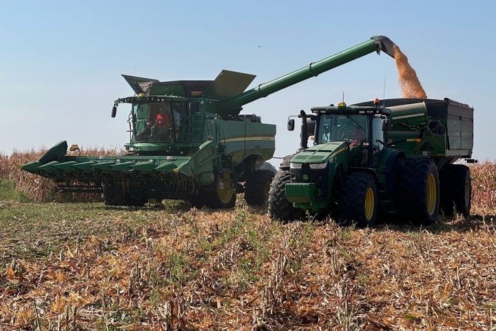 As farmers like Jason Kurtz of Forest City, Mo., begin harvesting their crops, they’re forced to buy diesel at $2.50 more per gallon than a year ago.