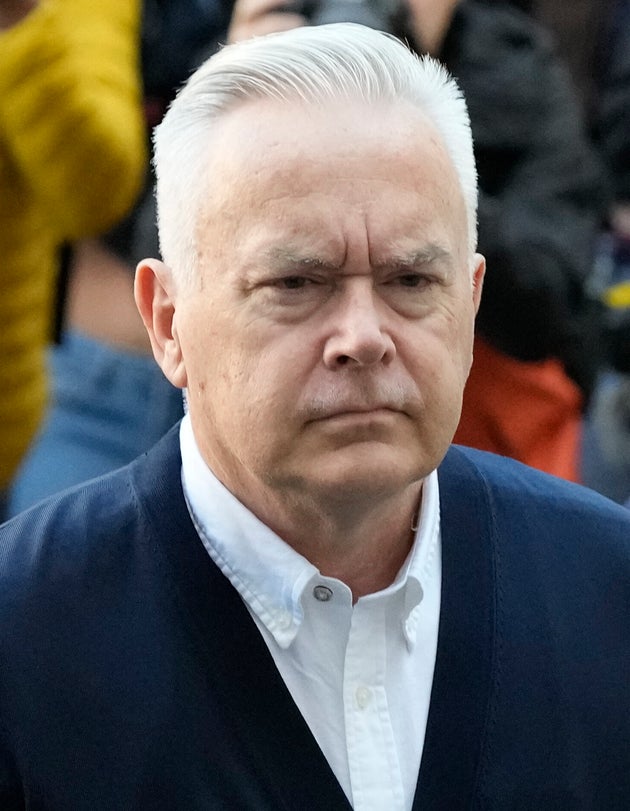 Huw Edwards arriving in court in 2024