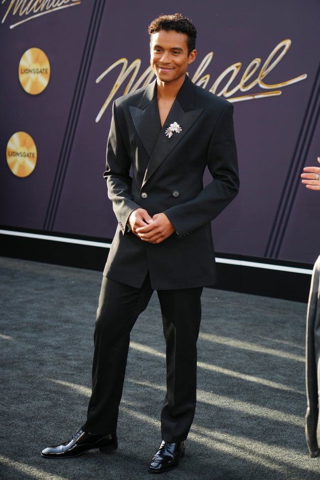 Jaafar Jackson at the premiere of Michael earlier this year
