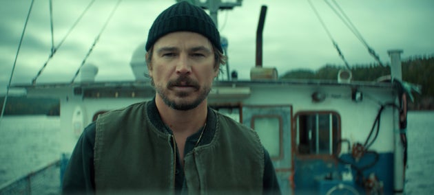 Josh Hartnett on the set of the Netflix series Below