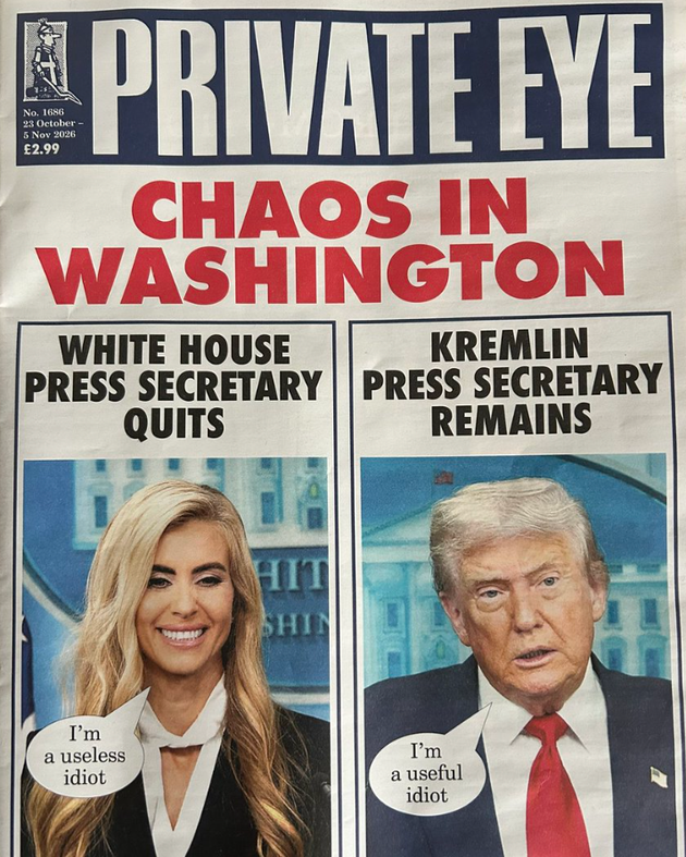 The cover of the latest Private Eye