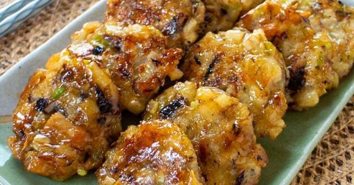『長芋とサバ缶』だけでウソみたいにウマいのできた!箸が止まらない「和風焼きつくね」レシピ