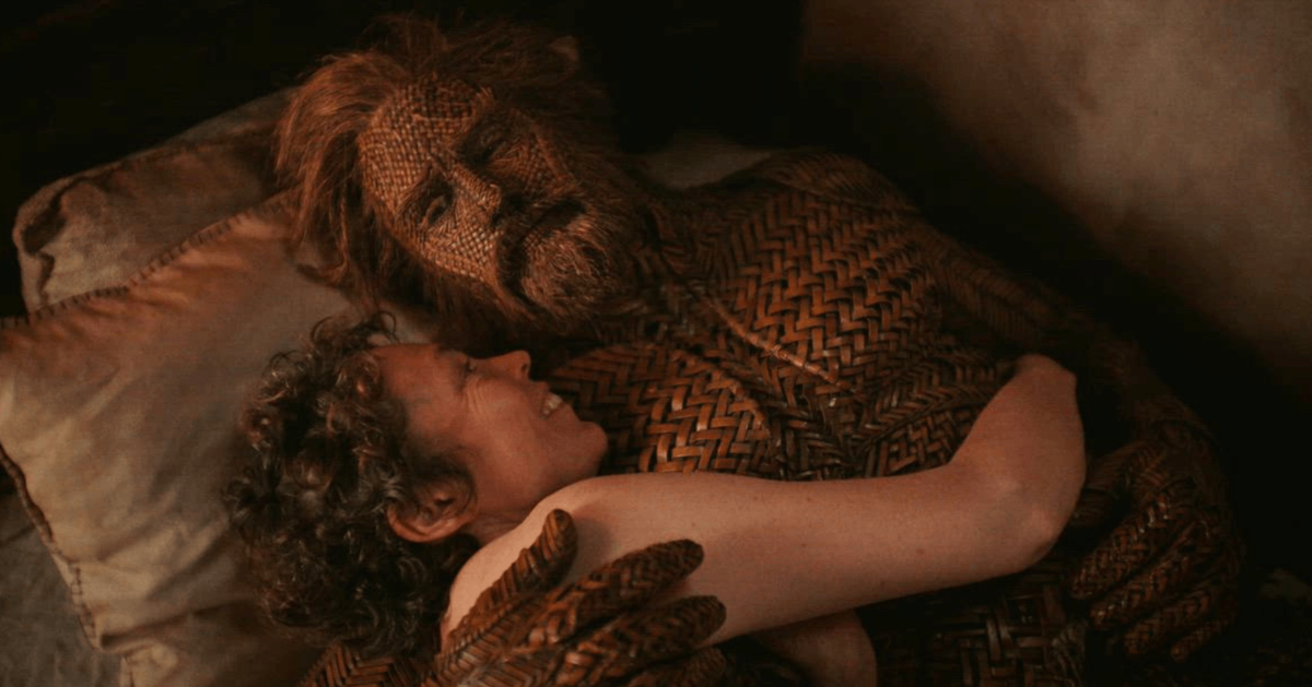 Alexander Skarsgård And Olivia Colman Get Real About Shooting Wicker's 'Steamy' Scenes