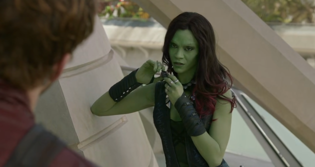 Zoe Saldaña as Gamora