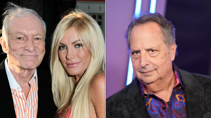 Hugh Hefner and Crystal Harris (left) and Jon Lovitz.