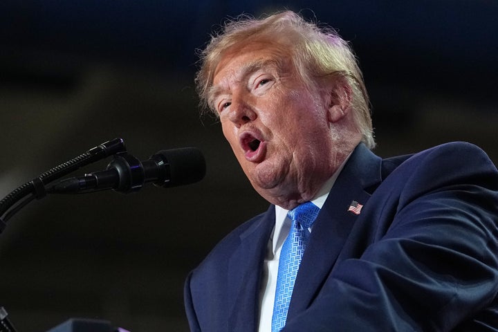 Trump, seen here at the Mississippi midterm rally Monday in Corinth.
