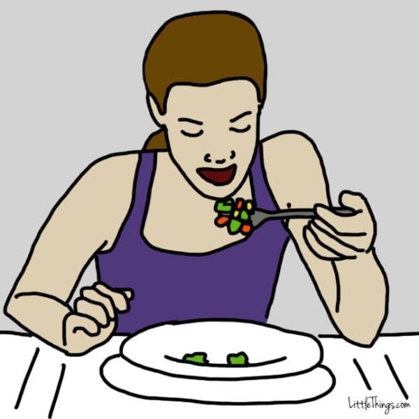 Ilustrasi makan cepat