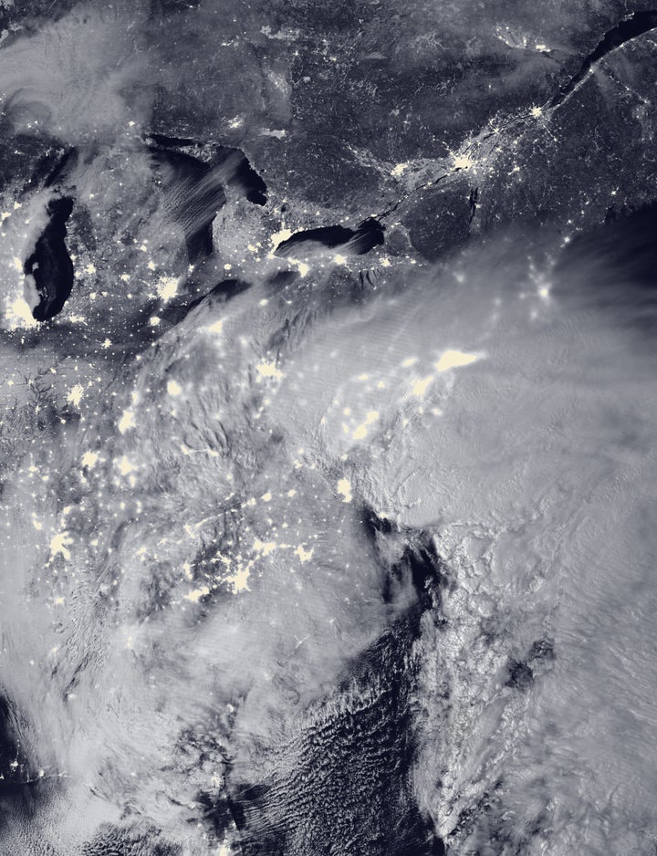 Breathtaking Photos Show 'Snowmageddon' Blizzard From Space | HuffPost